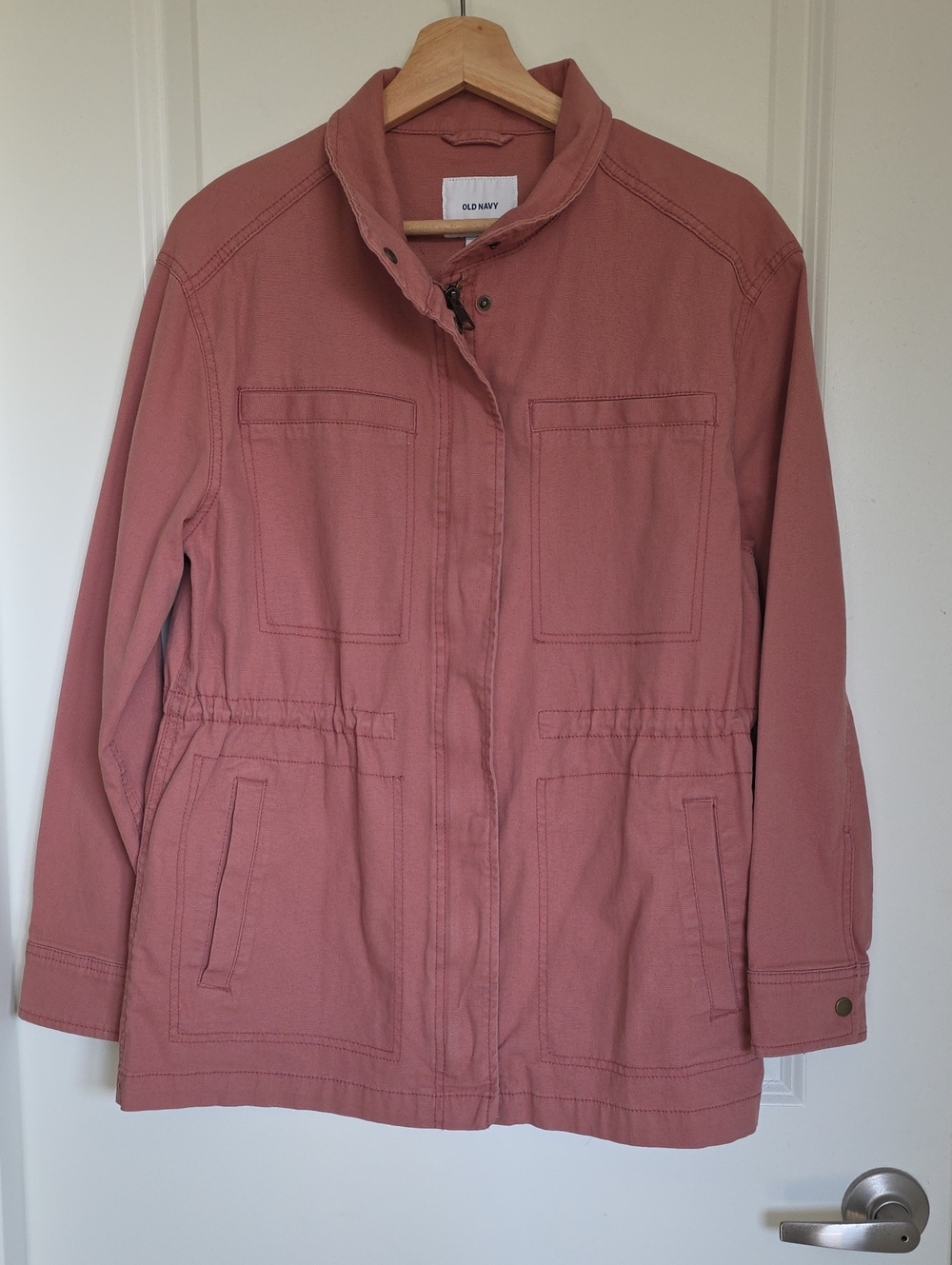 Old Navy Utility Jacket in Dusty Rose Pink